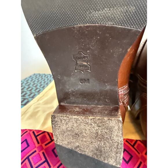 Tory Burch BRITA Riding Boot, Sienna Brown Leather Wmns Sz US6M, MSRP$495 - Picture 14 of 16